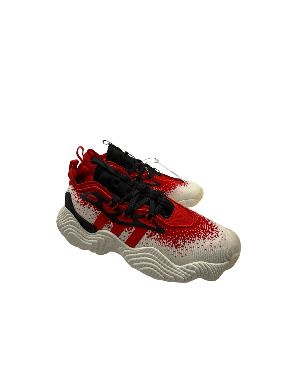 Adidas Trae Young 3 Basketball Shoes - White/Vivred/Cblack (IE7881) - Picture 9 of 11
